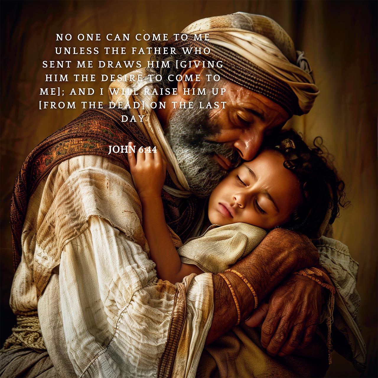 John 6:44
No one can come to Me unless the Father who sent Me draws him