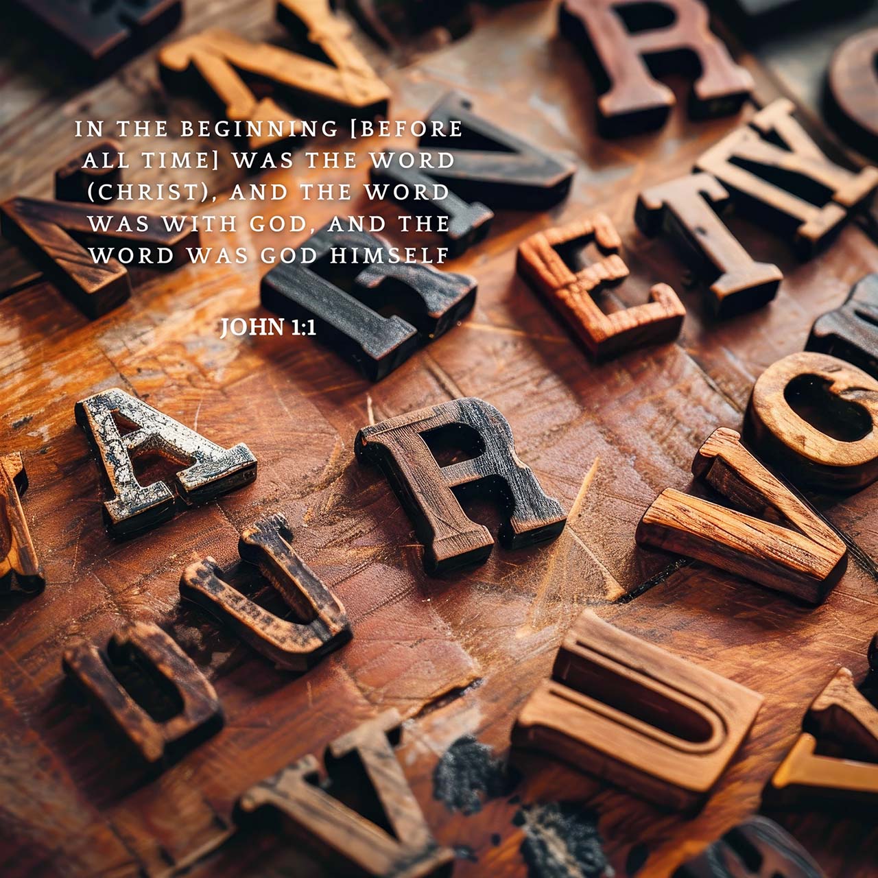 John 1:1
in the beginning [before all time] was the Word (Christ), and the Word was with God, and the Word was God Himself