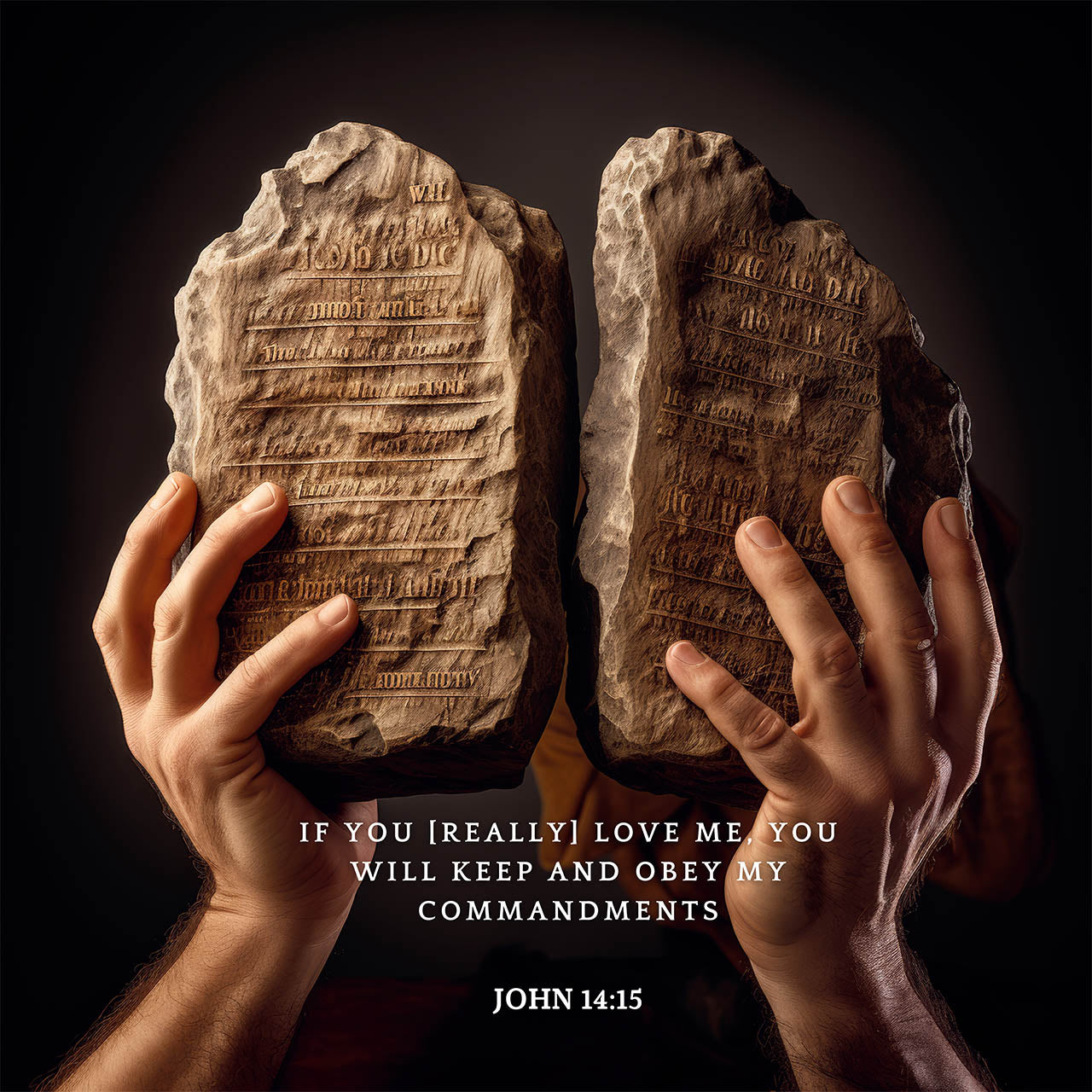 John 14:15 If you [really] love Me, you will keep and obey My commandments