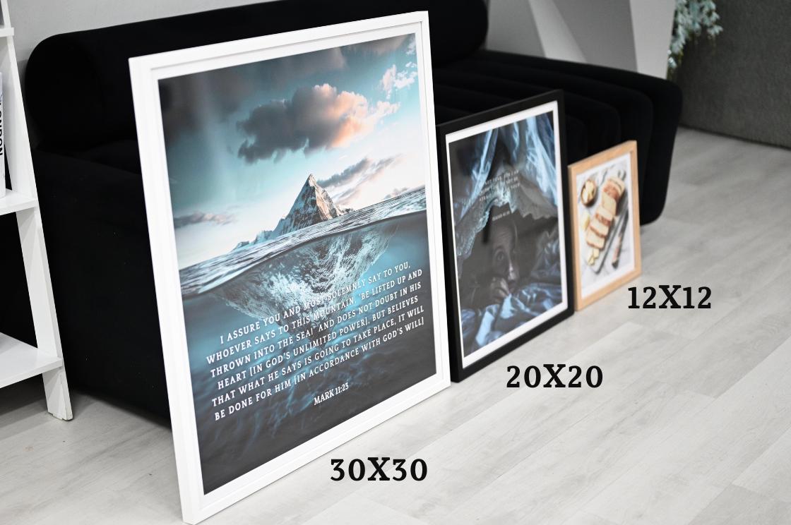 Mark 2:10 Bible Verse Art – Christian Scripture Print