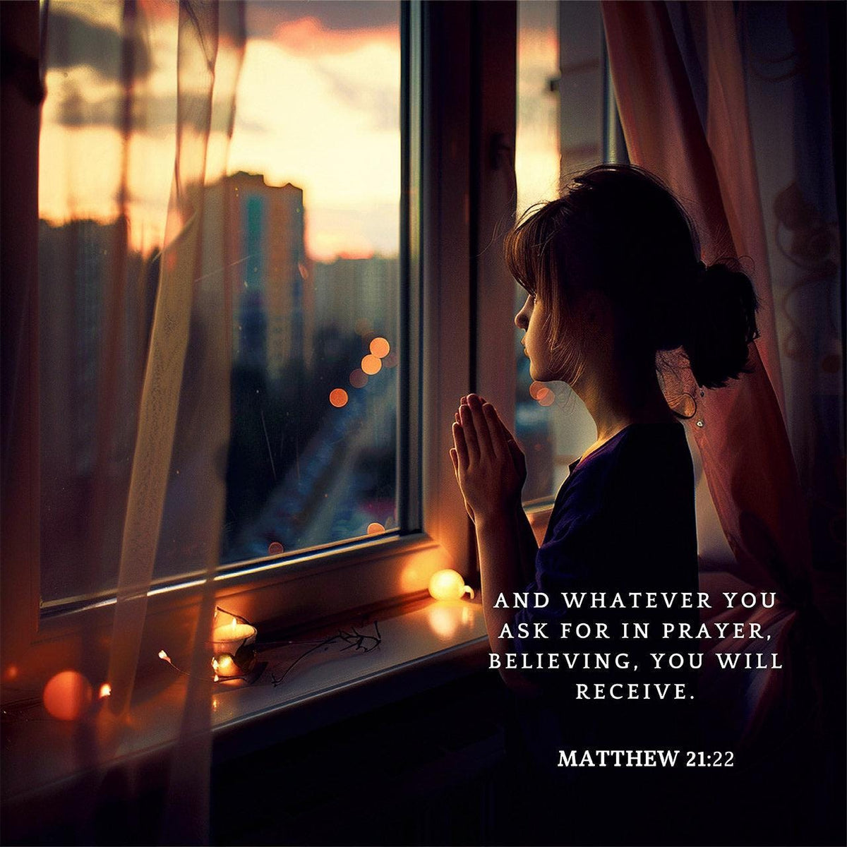 Matthew 21:22 Scripture Wall Art - Christian Home Decor