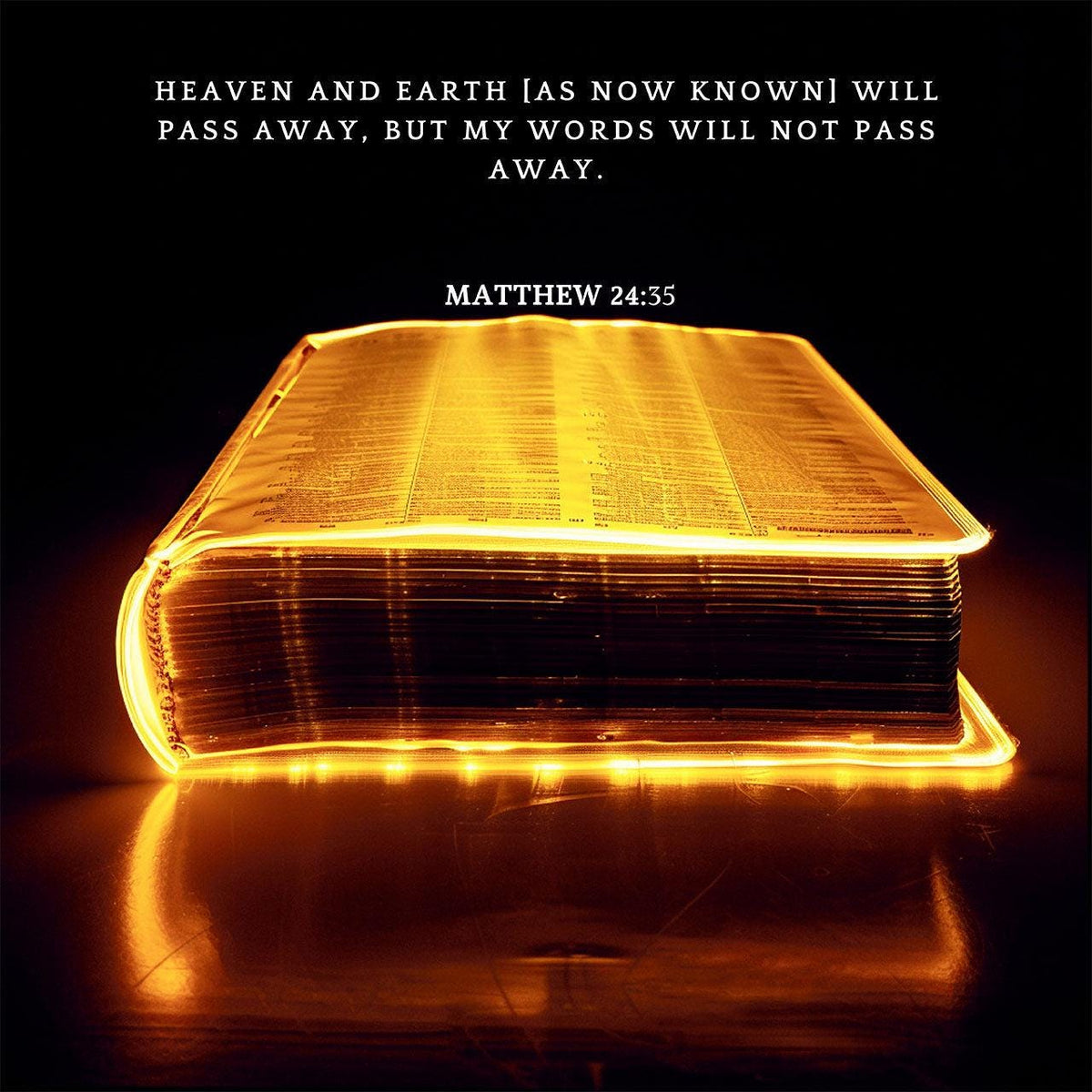 Matthew 24:35 Scripture Wall Art – Christian Home Decor