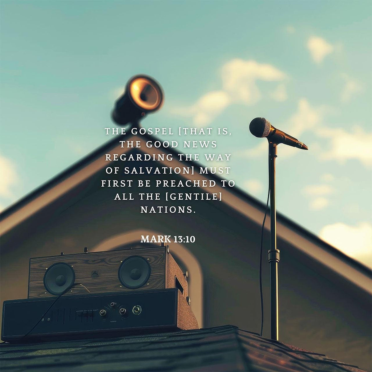 Mark 13:10 Scripture Wall Art – Christian Home Decor