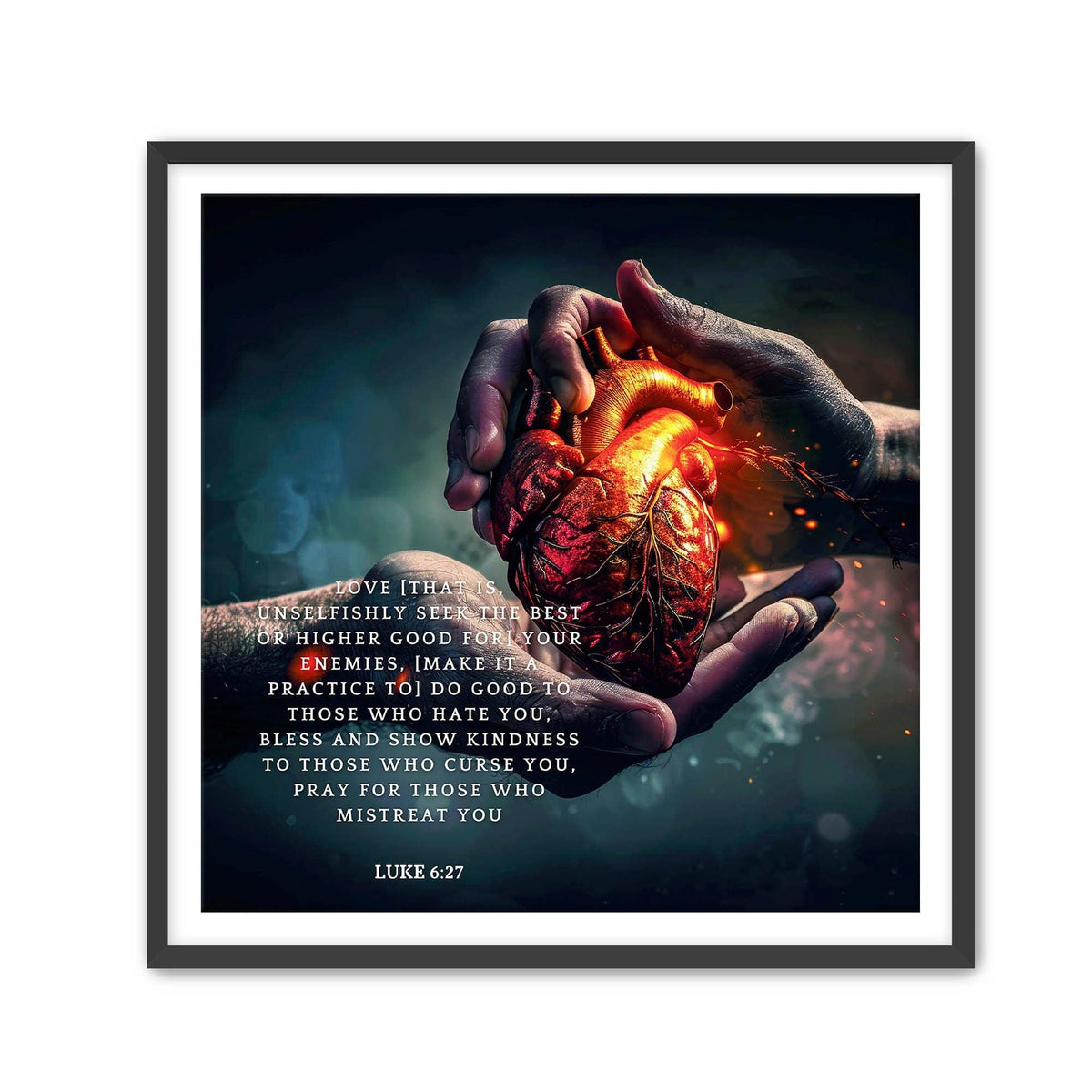 Luke 6:27 Bible Verse Wall Art - Christian Home Decor