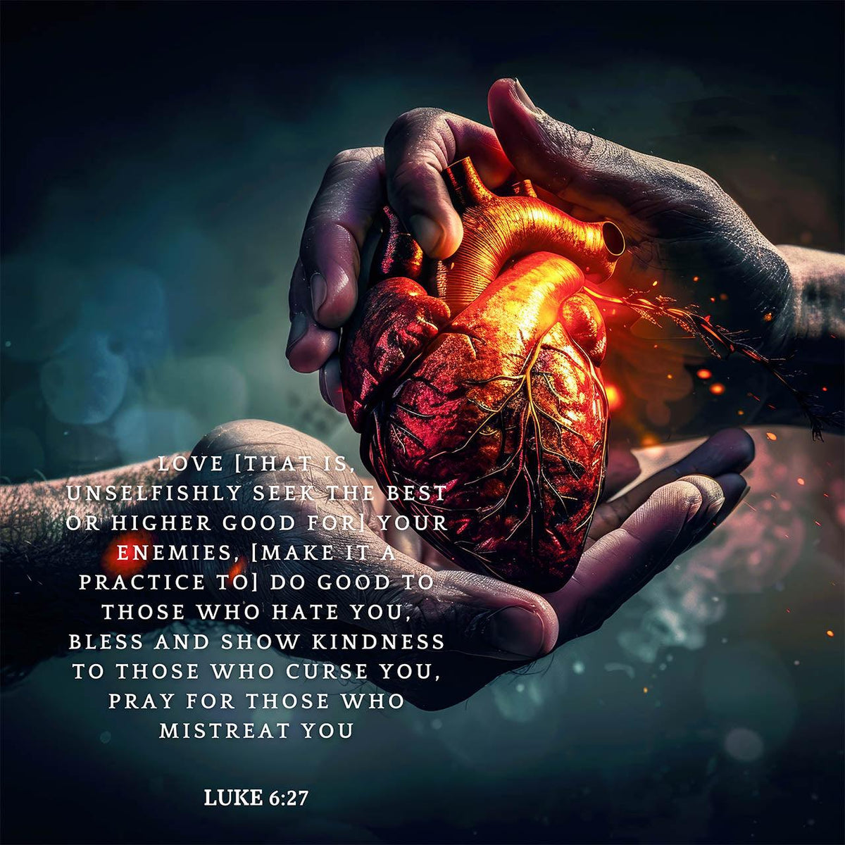 Luke 6:27 Bible Verse Wall Art - Christian Home Decor