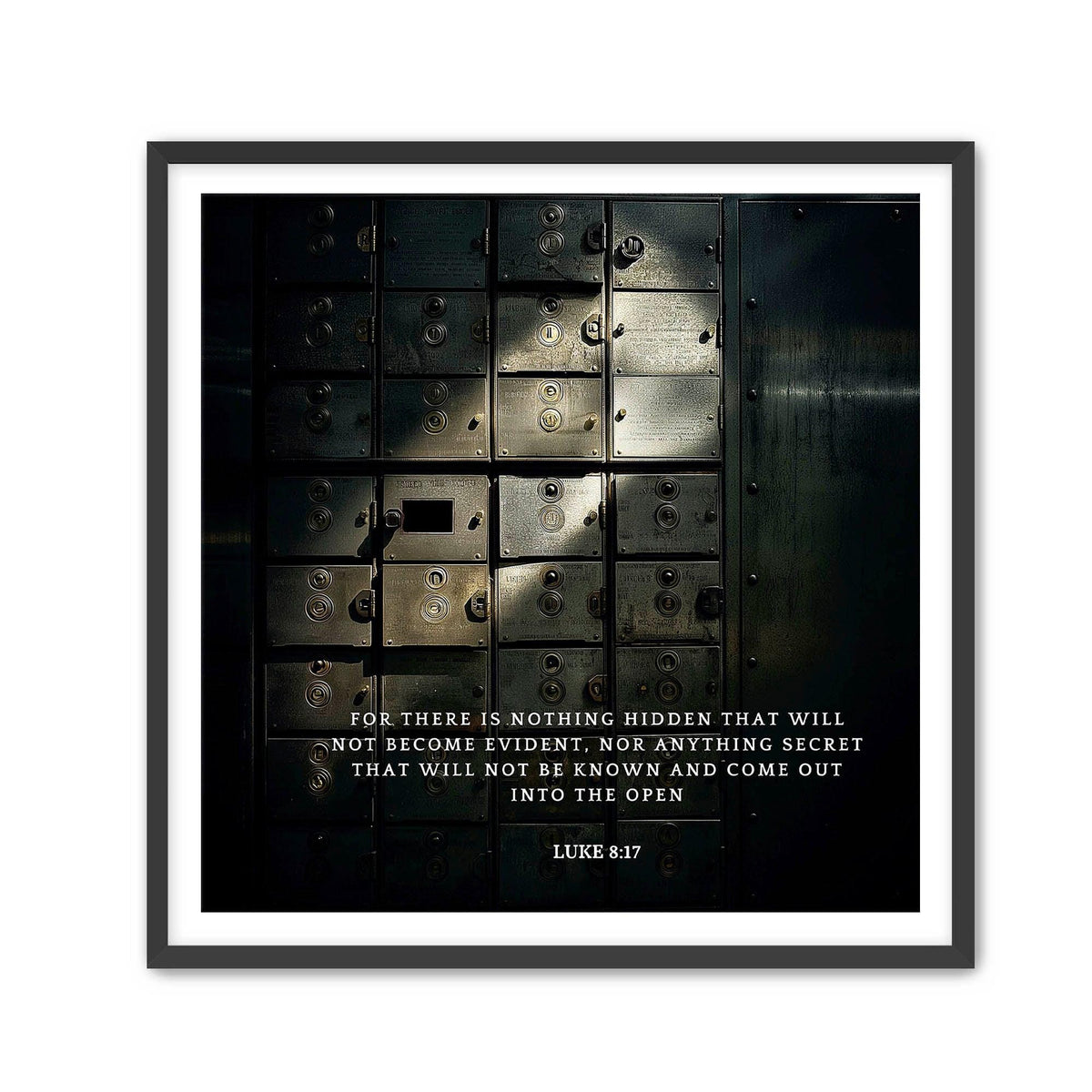 Luke 8:17 Scripture Print – Christian Wall Art