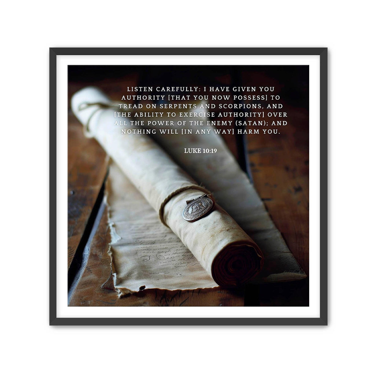 Luke 10:19 Scripture Wall Art - Christian Home Decor