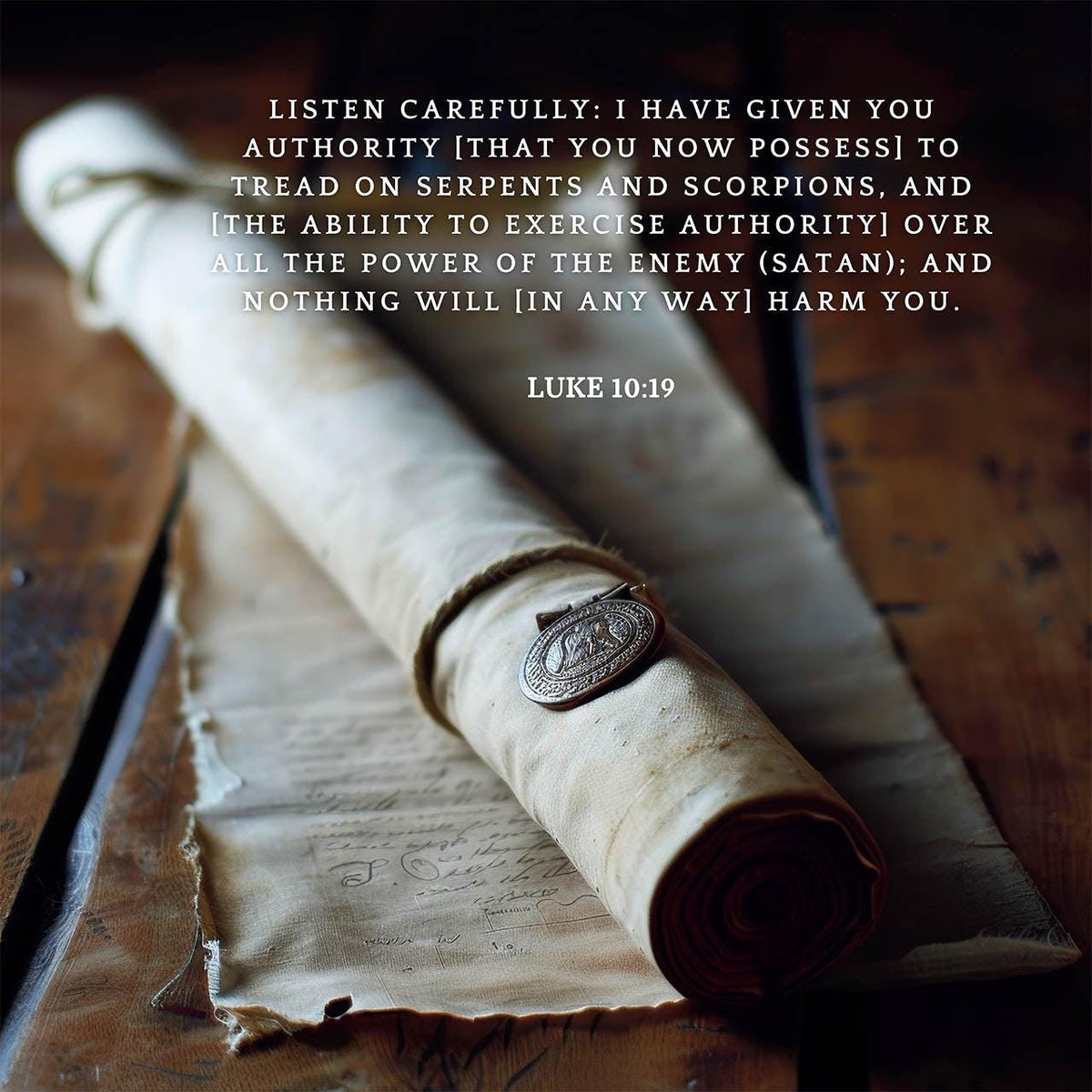 Luke 10:19 Scripture Wall Art - Christian Home Decor