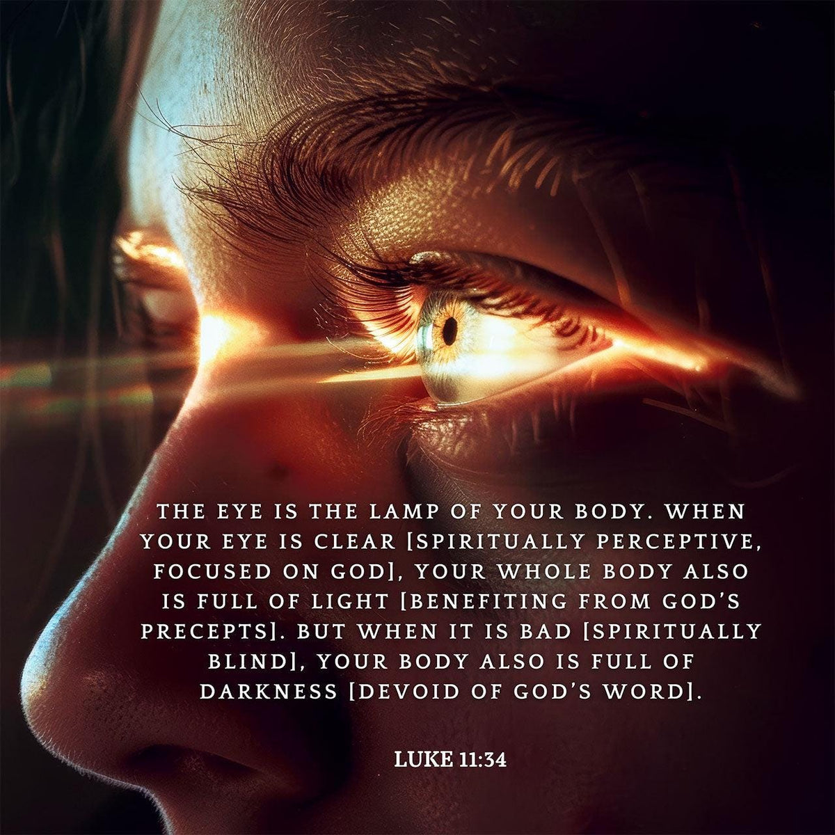 Luke 11:34 Scripture Wall Art – Christian Home Decor