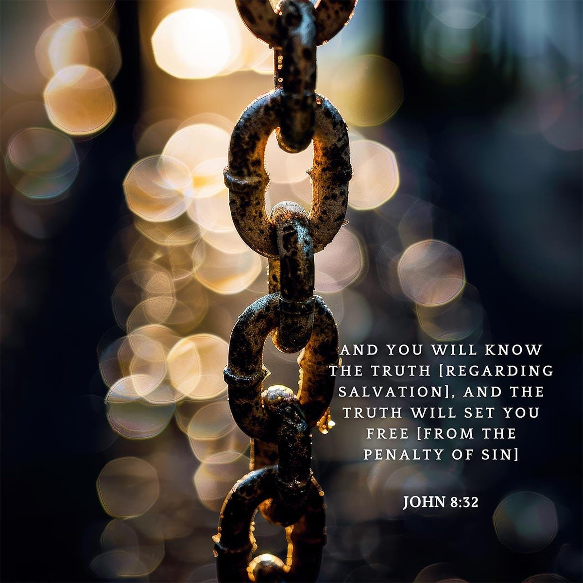 John 8:32 Scripture Print – Christian Wall Art