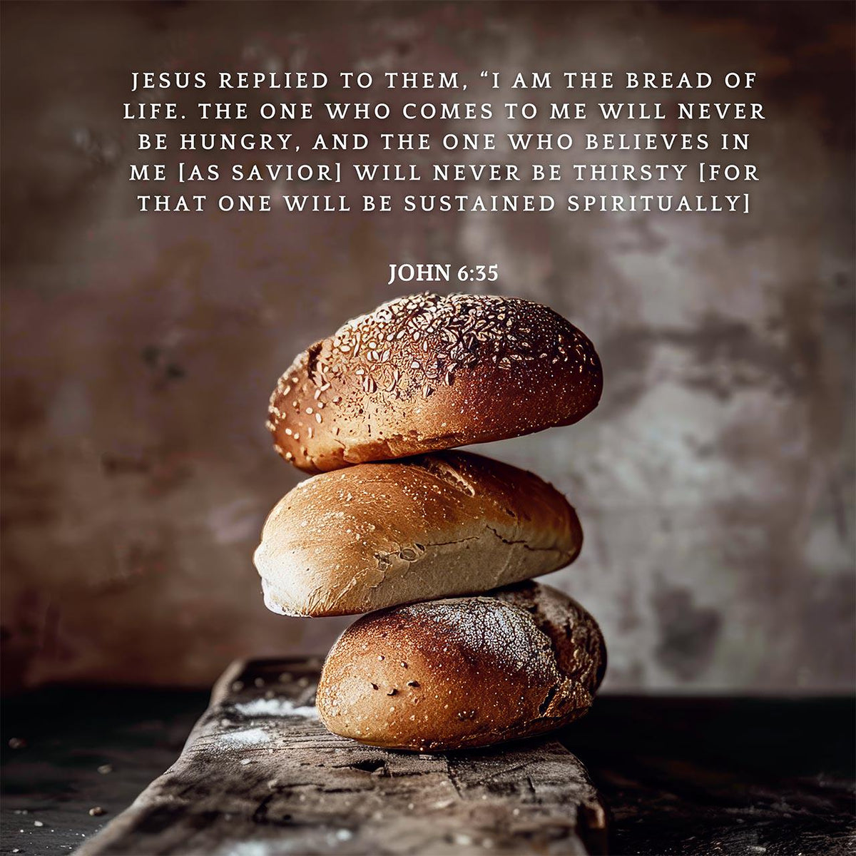 John 6:35
I am the Bread of Life