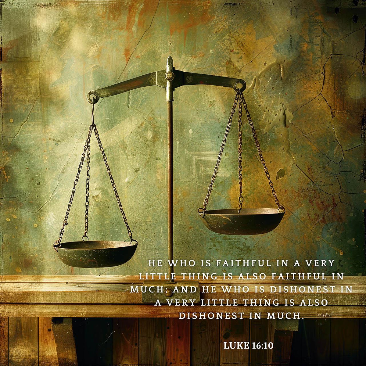Luke 16:10 Scripture Art – Christian Home Decor
