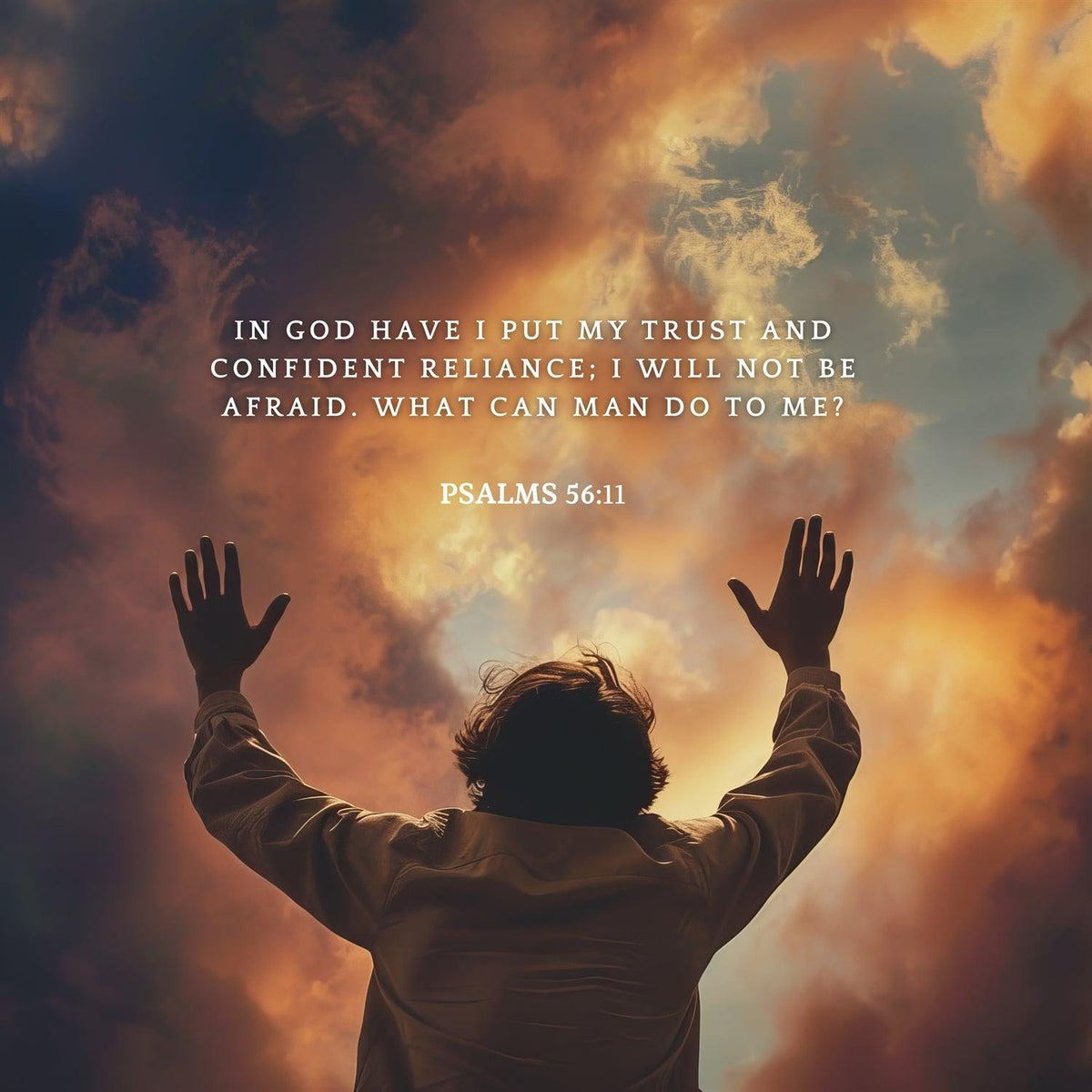 Psalms 56:11 Scripture Wall Art – Christian Home Decor