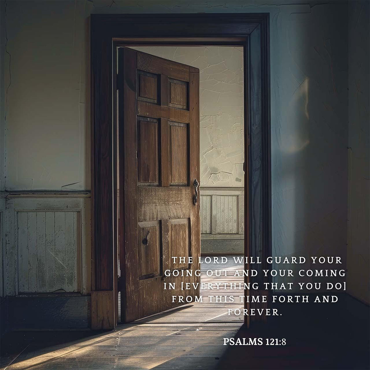 Psalms 121:8 Scripture Art – Christian Home Decor