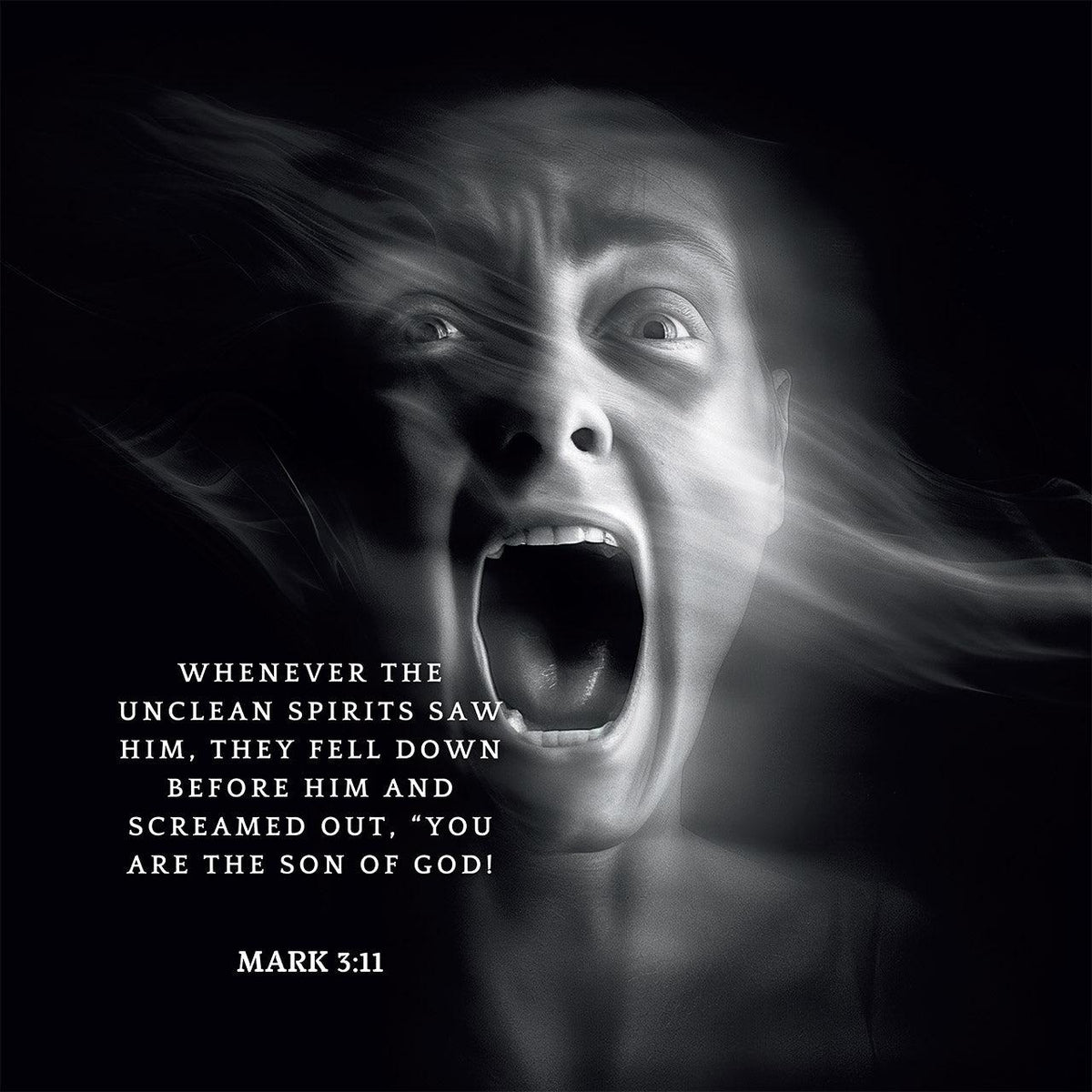 Mark 3:11 Scripture Art – Christian Home Decor