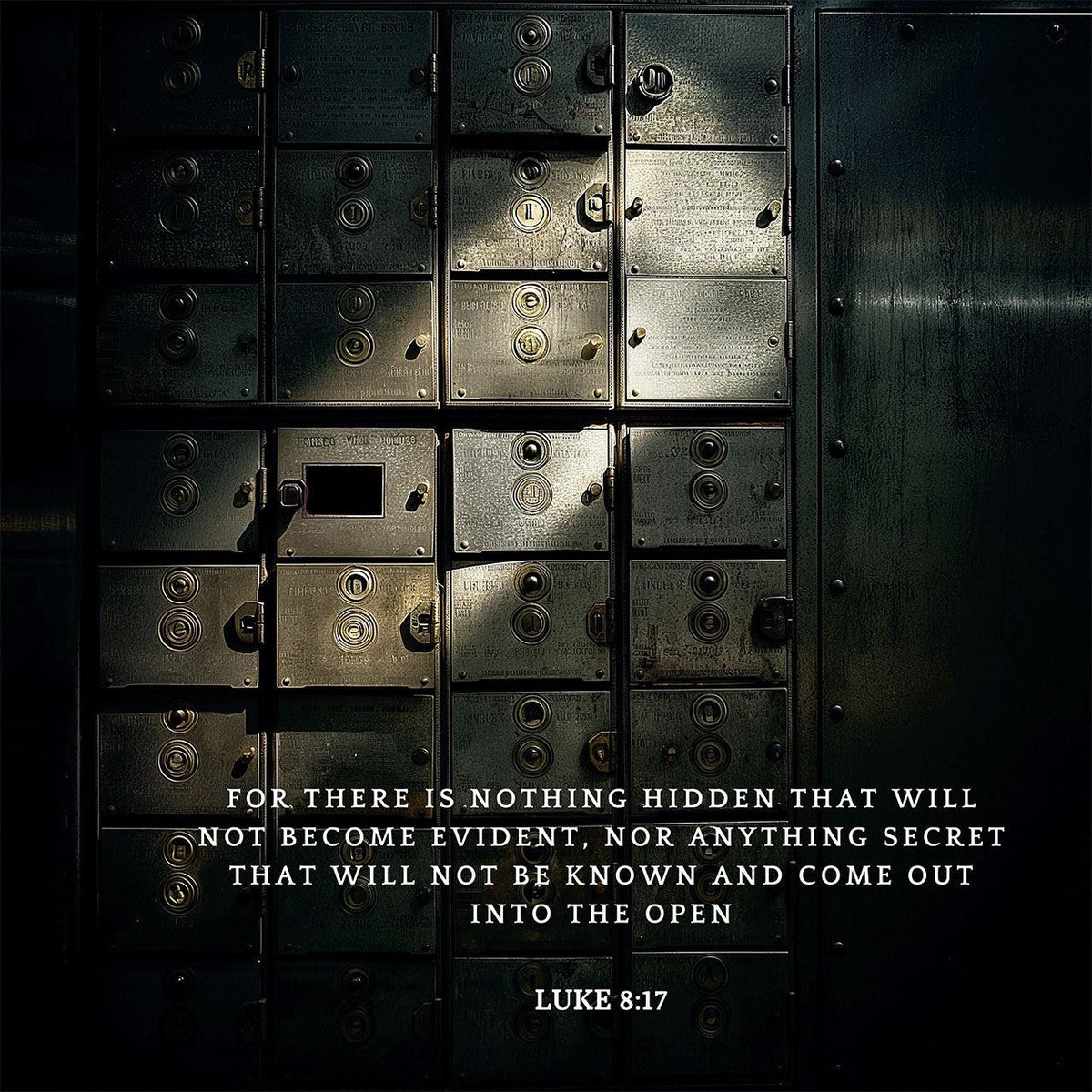Luke 8:17 Scripture Print – Christian Wall Art