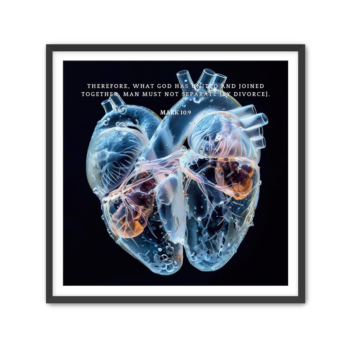 Mark 10:9 Scripture Wall Art – Christian Home Decor