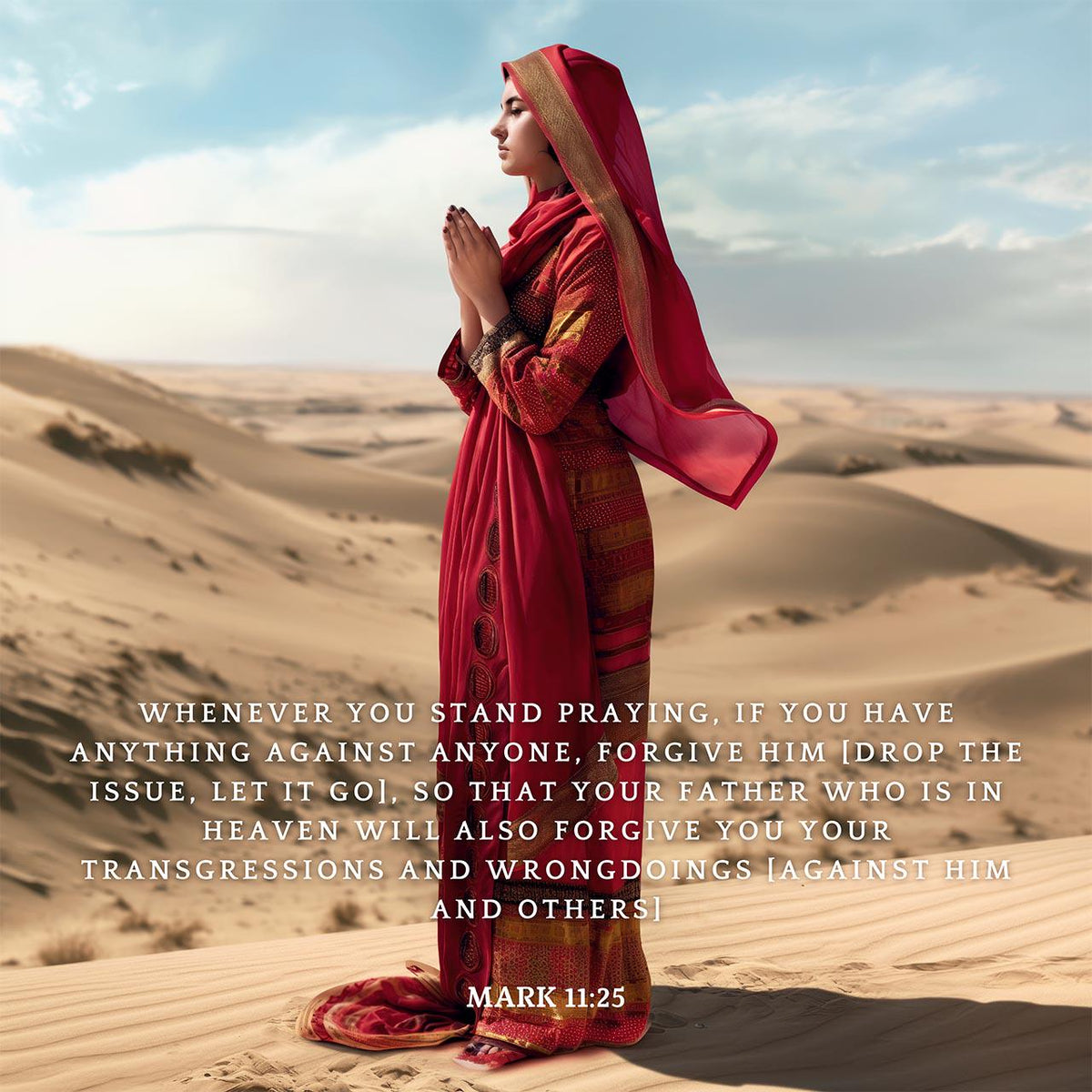 Mark 11:25 Scripture Art – Christian Home Decor