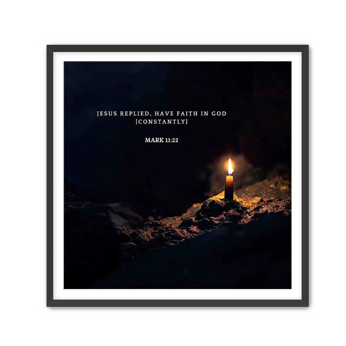 Mark 11:22 Scripture Wall Art - Christian Home Decor