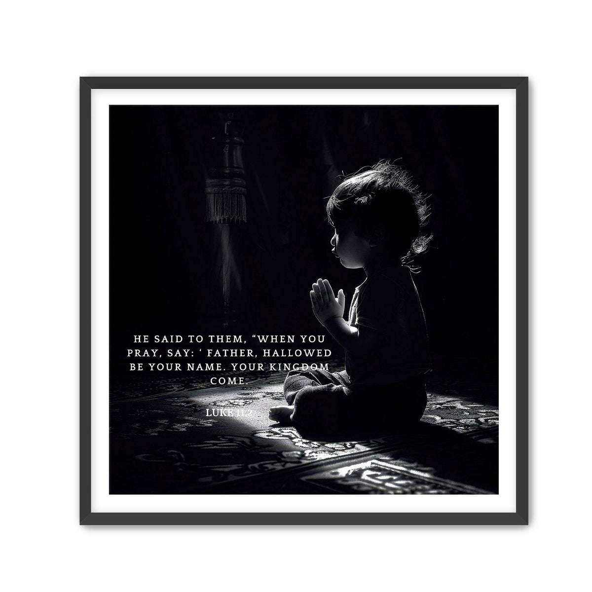 Luke 11:2 Scripture Wall Art – Christian Home Decor