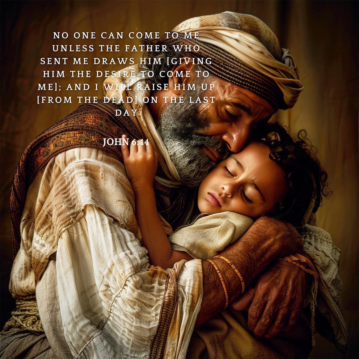 John 6:44
No one can come to Me unless the Father who sent Me draws him