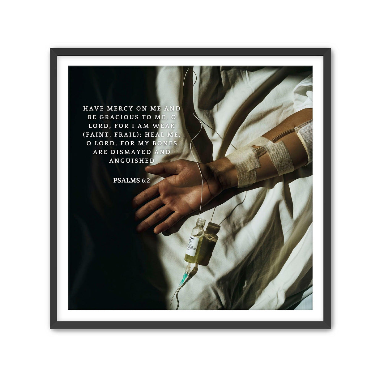Psalms 6:2 Bible Verse Print – Christian Wall Art