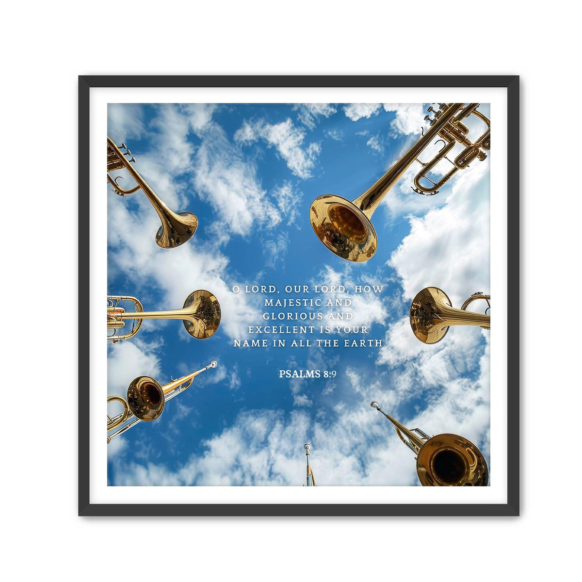 Psalms 8:9 Bible Verse Wall Art – Christian Home Decor
