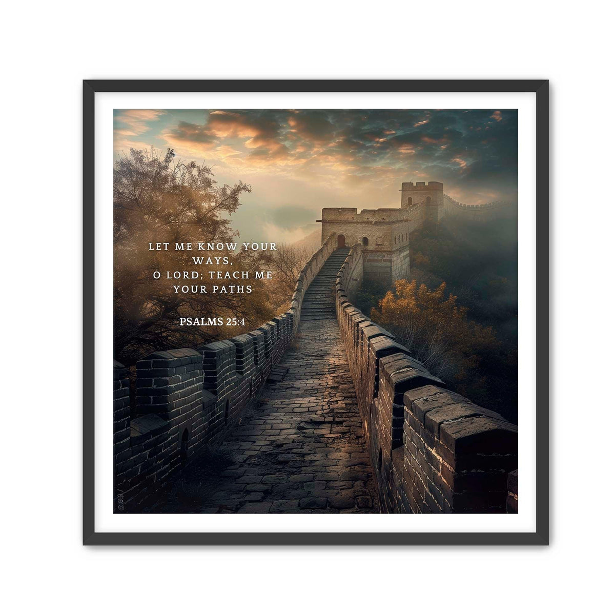 Psalms 25:4 Scripture Wall Art - Christian Home Decor
