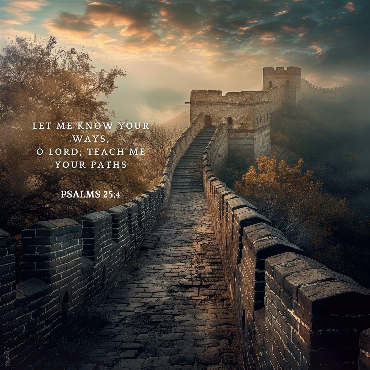 Psalms 25:4 Scripture Wall Art - Christian Home Decor
