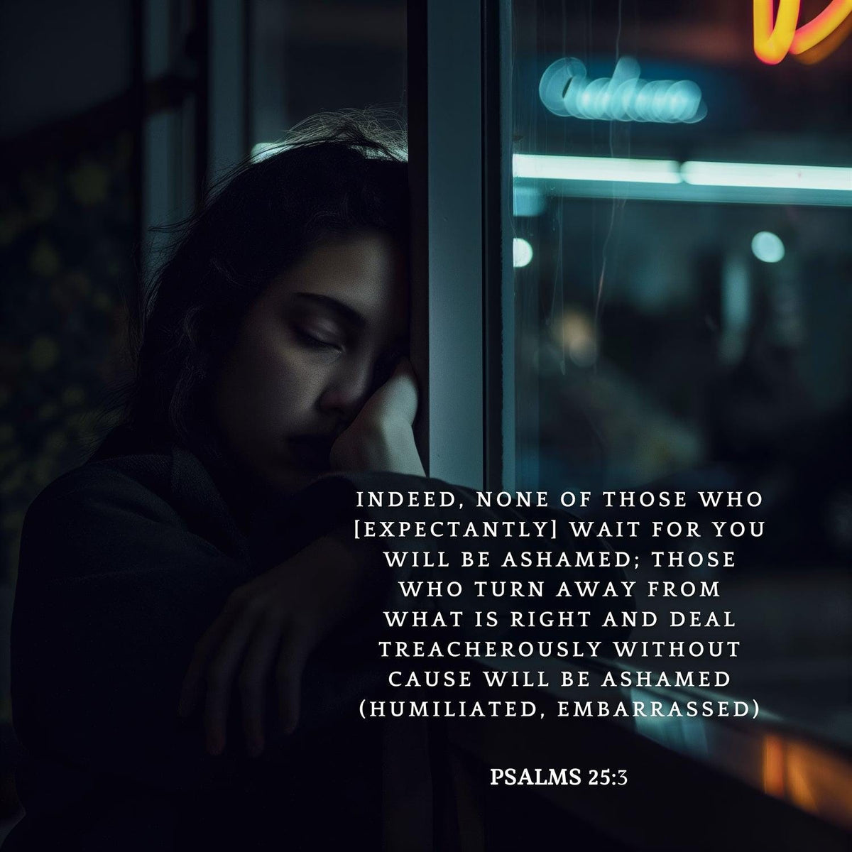 Psalms 25:3 Scripture Wall Art – Christian Home Decor