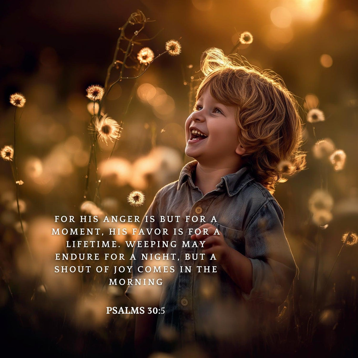 Psalms 30:5 Scripture Art – Christian Home Decor