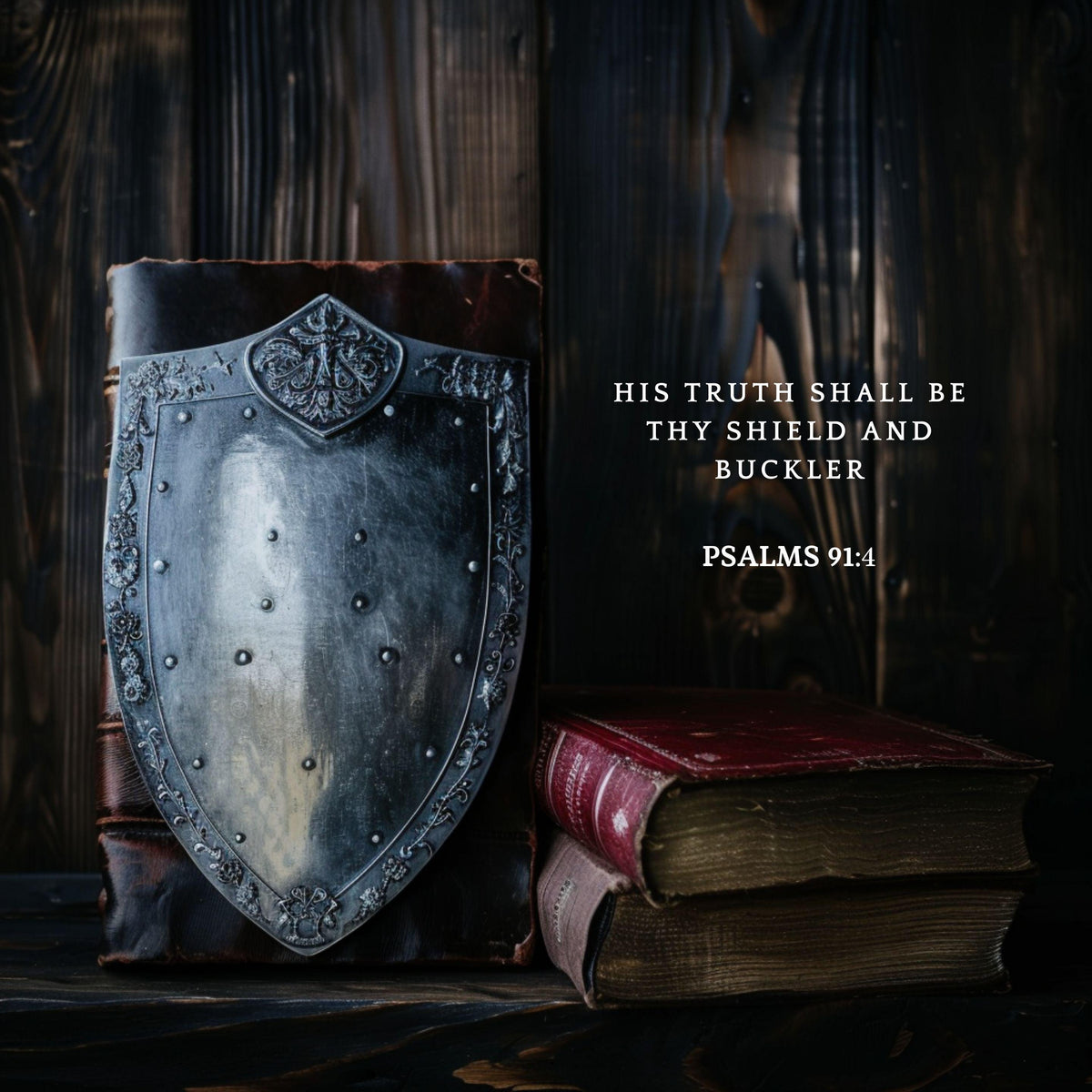 Psalms 91:4 Scripture Art – Christian Home Decor