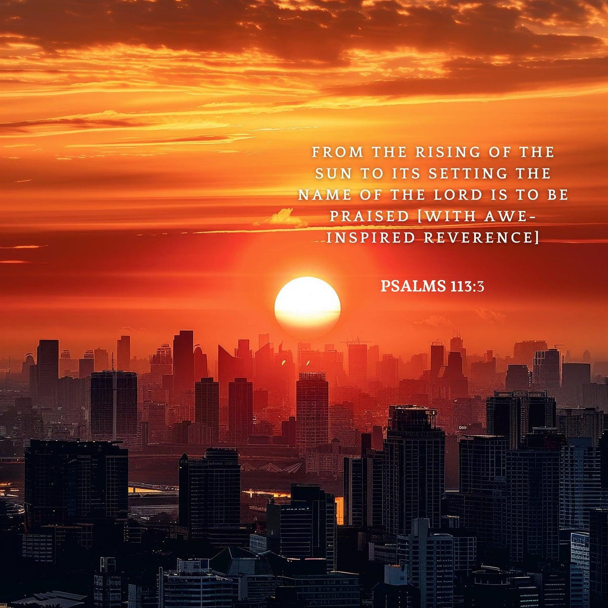 Psalms 113:3 Scripture Wall Art - Christian Home Decor