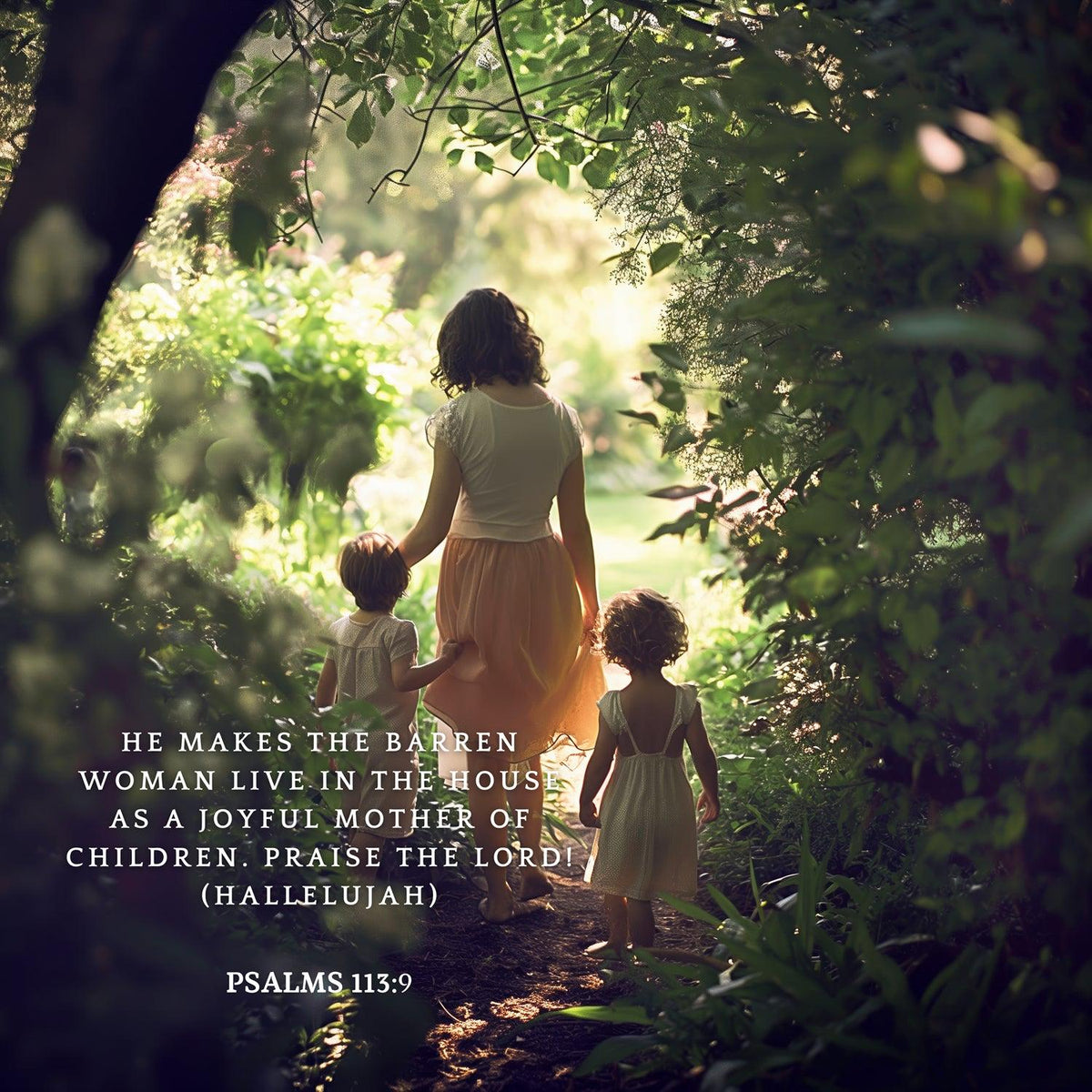 Psalms 113:9 Print – Christian Scripture Wall Art